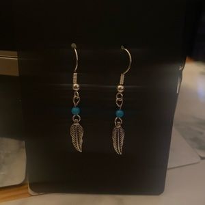 Feather Aztec Southwestern Native American Style Earrings